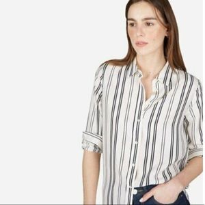 Everlane relaxed fit silk oxford